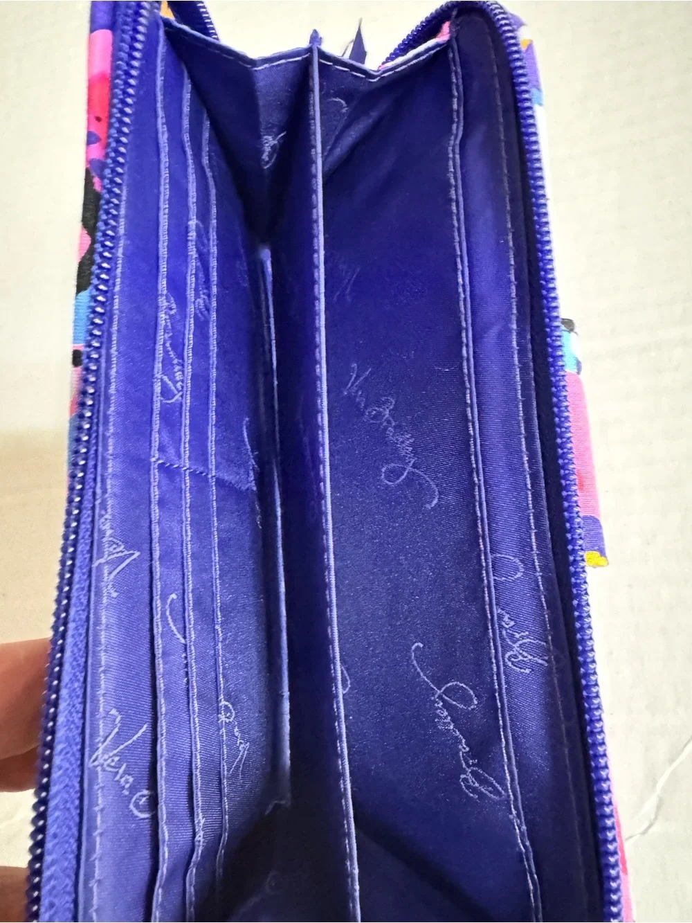 Vera Bradley Turn Lock Wallet Impressionista Floral Quilted Retired New
